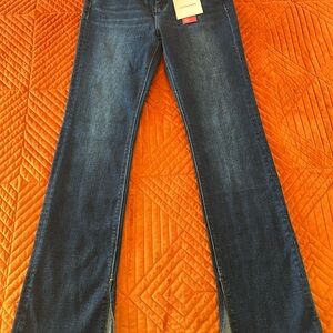 NWT Lovervet Tummy Control High Rise Split Leg Jeans